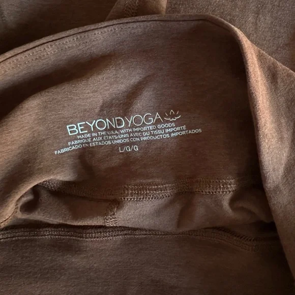 Beyond Yoga Spacedye Laid Back Wide Leg Pant Large Regular Chocolate Brown - Picture 7 of 8